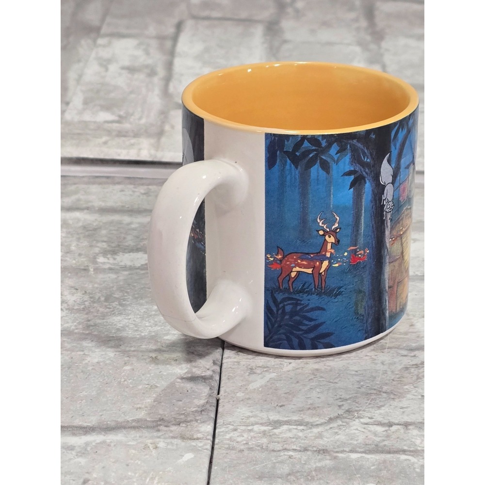 Vtg. 90's Disney Store Pocahontas Movie Coffee Mug Small Chip Handle - Picture 6 of 9